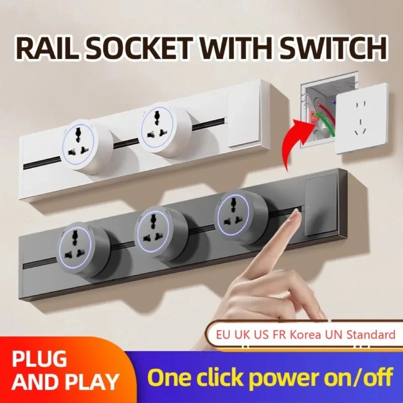 Kitchen Appliances Uk - Power Rail Socket Kitchen Expansion Socket