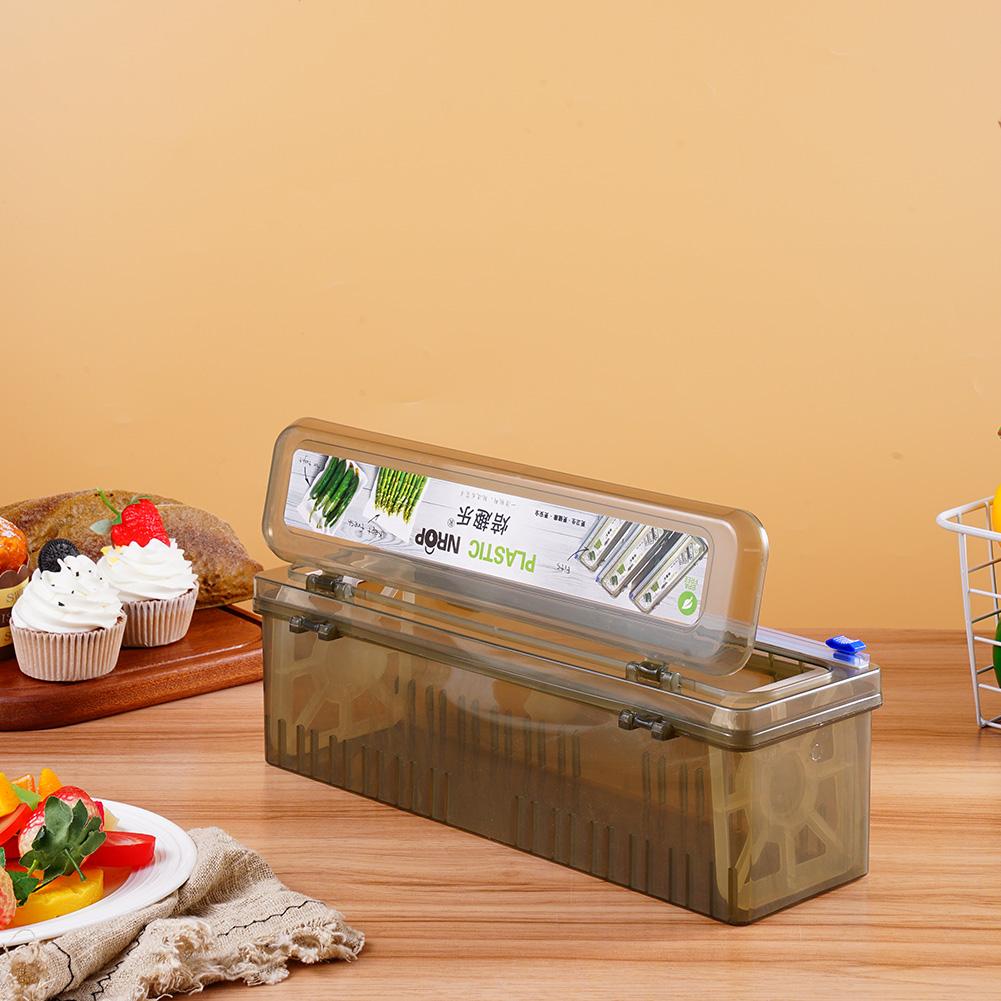 Kitchen Appliances Gift - Plastic Wrap Dispenser Cling Film Cutter