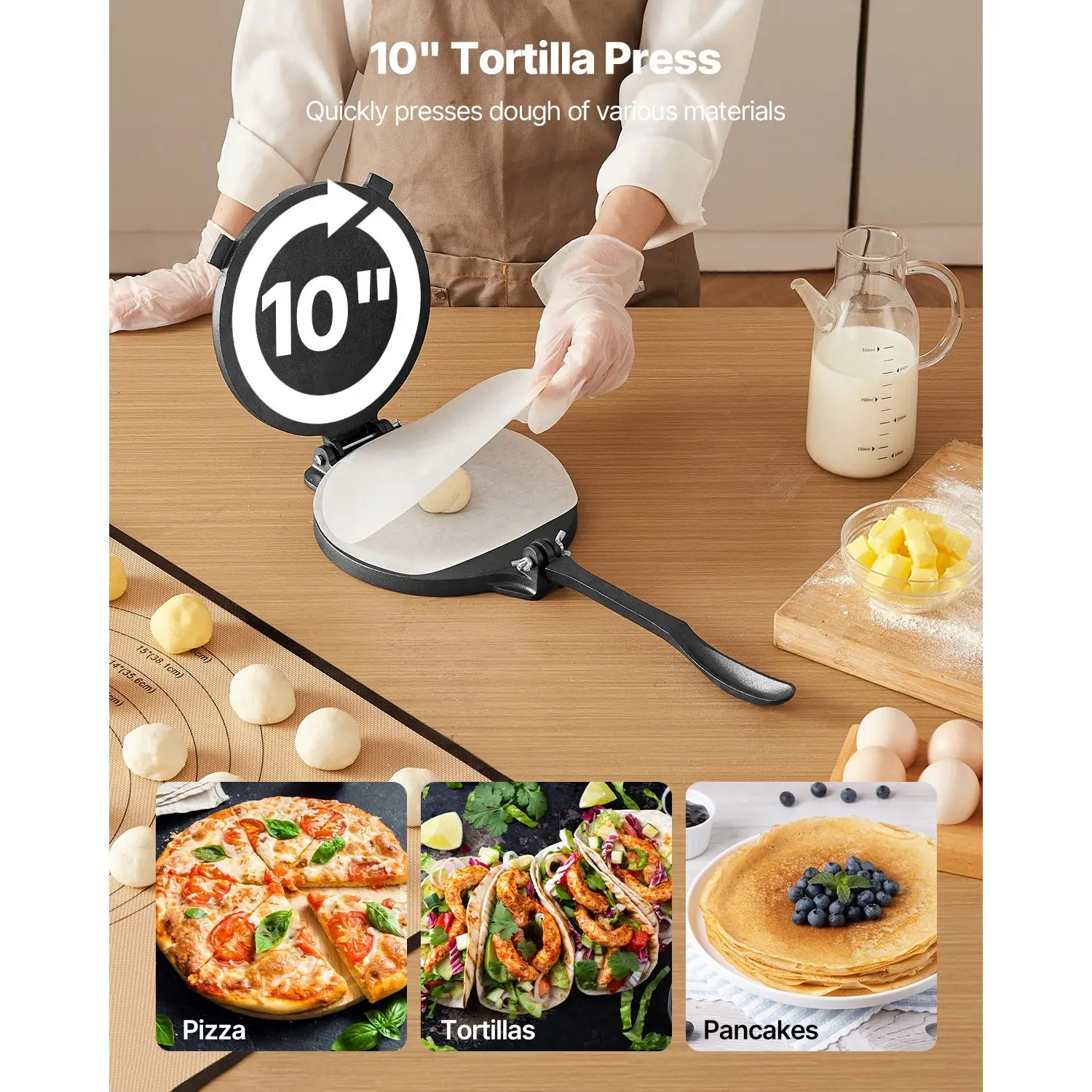 Tortilla Press, 10 Inch Cast I - Tortilla Press Cast review and price