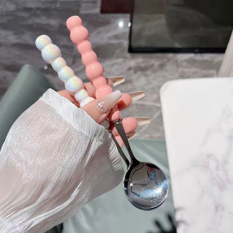 Pearl Handle Spoon Stainless S - Kitchen Appliances Gift review and price